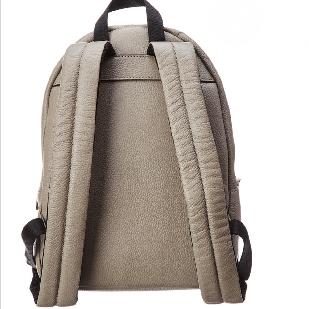 Rebecca Minkoff Medium Zip Leather Backpack -Taupe - Picture 2 of 3